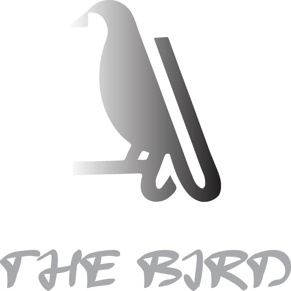 de fågel logotyp vektor fil