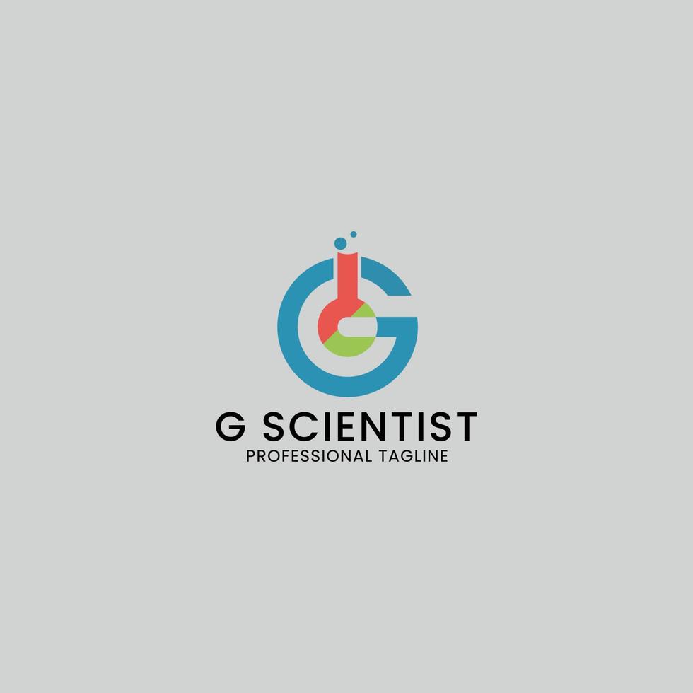 vetenskapsmän logotyp design vektor mall