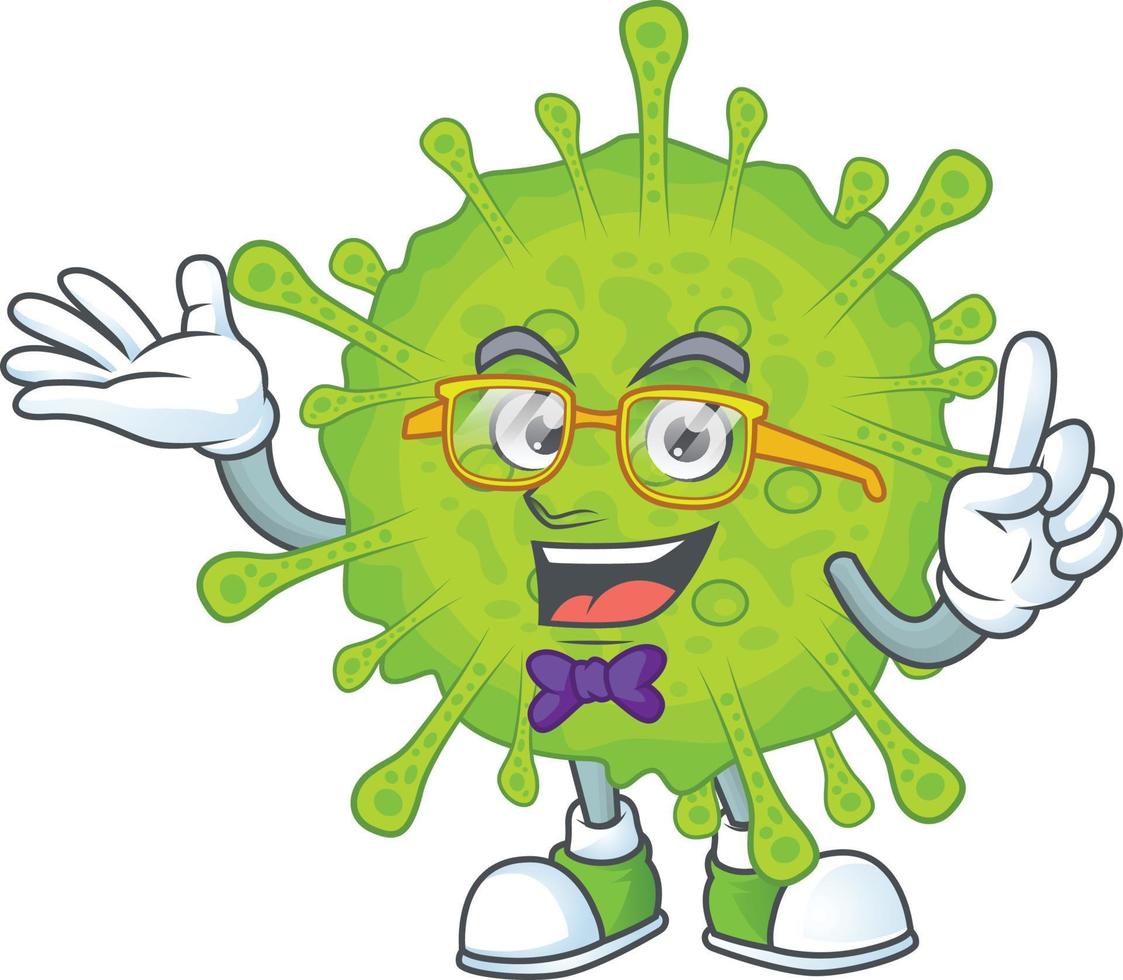 ein Karikatur Charakter von orthocoronavirinae vektor