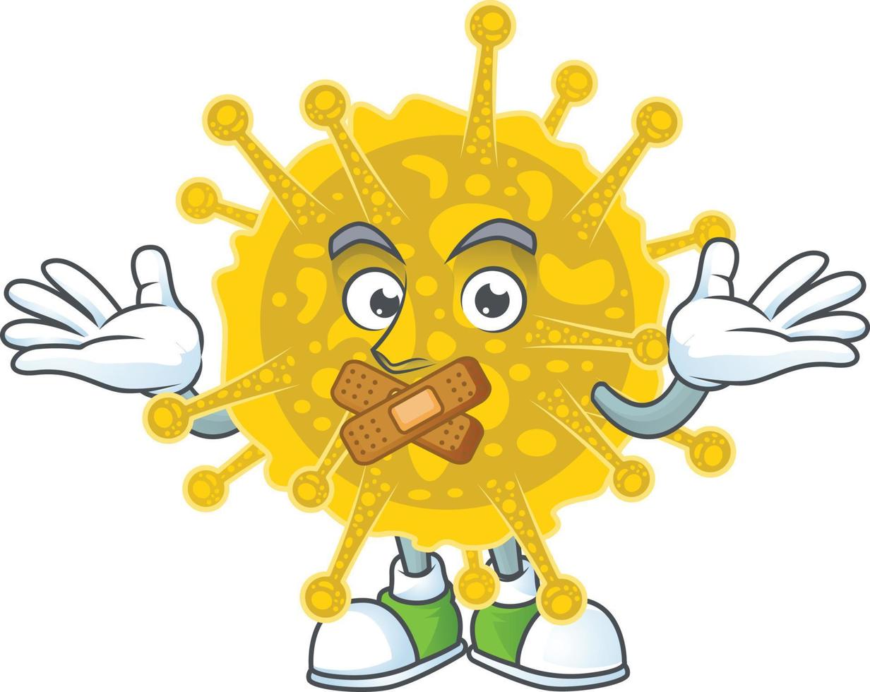 en tecknad serie karaktär av coronavirus pandemi vektor