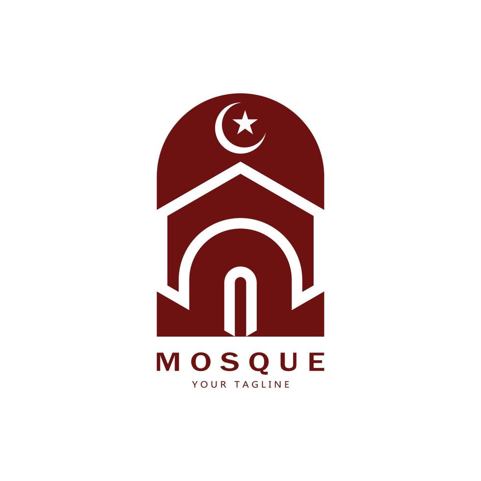 islamisch Moschee Logo Vektor Symbol Vorlage