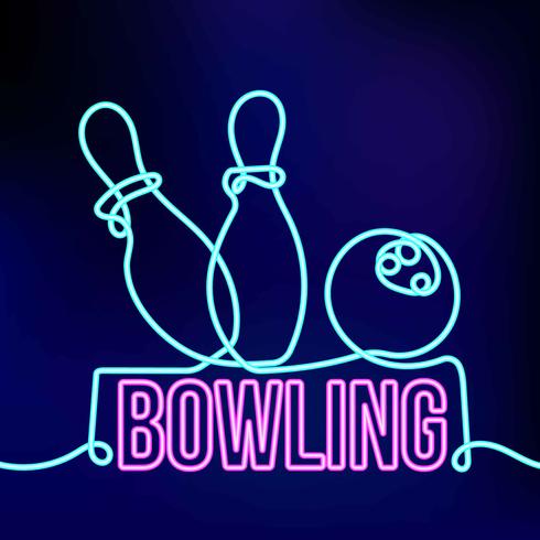 Neon-Bowling vektor