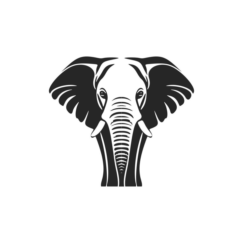 elegant schwarz und Weiß Elefant Logo Vektor zum Ihre Marke Identität.