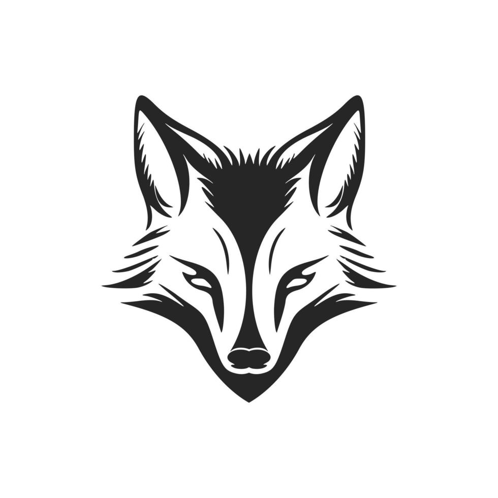 ein stilvoll schwarz und Weiß Fuchs Logo Vektor zum Sie und Ihre Marke.