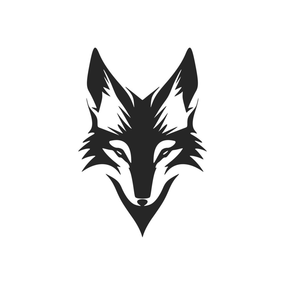 ein nobel schwarz und Weiß Fuchs Logo Vektor zum branding Ihre Geschäft.
