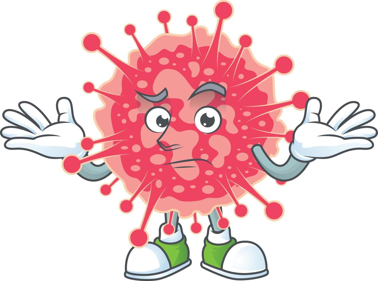 ein Karikatur Charakter von Coronavirus Notfall vektor