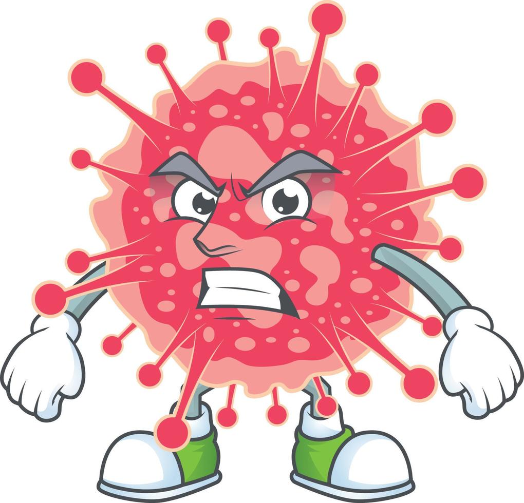 ein Karikatur Charakter von Coronavirus Notfall vektor
