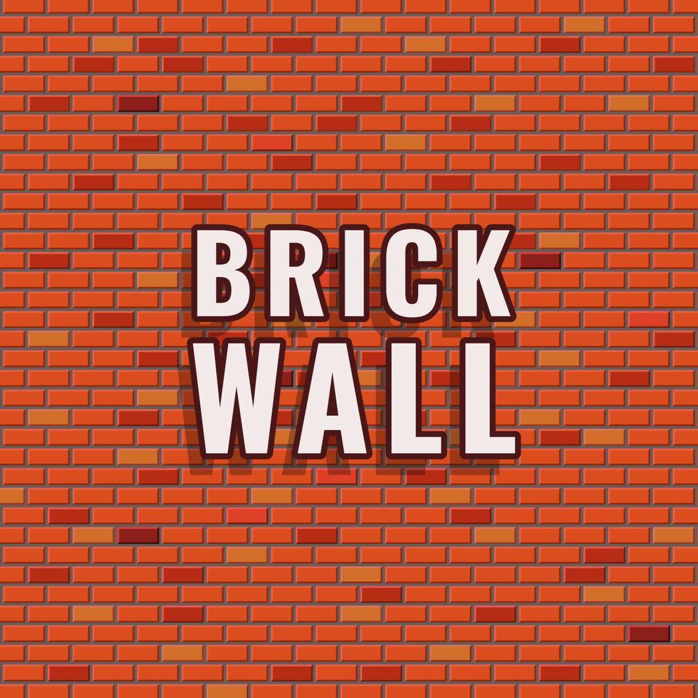 Backstein Mauer Design Vektor geeignet zum Hintergrund