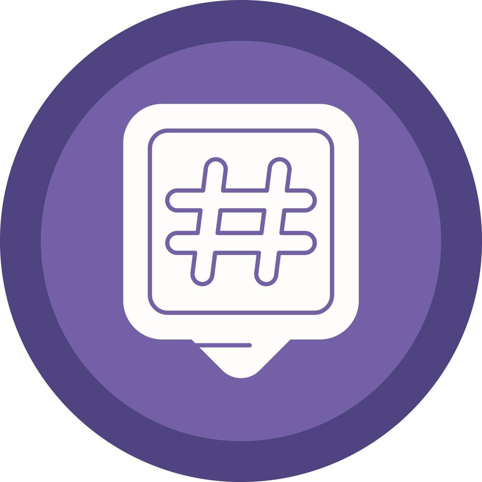 Hashtags-Vektor-Icon-Design vektor