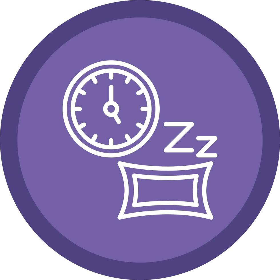 Schlafzeit Vektor Icon Design