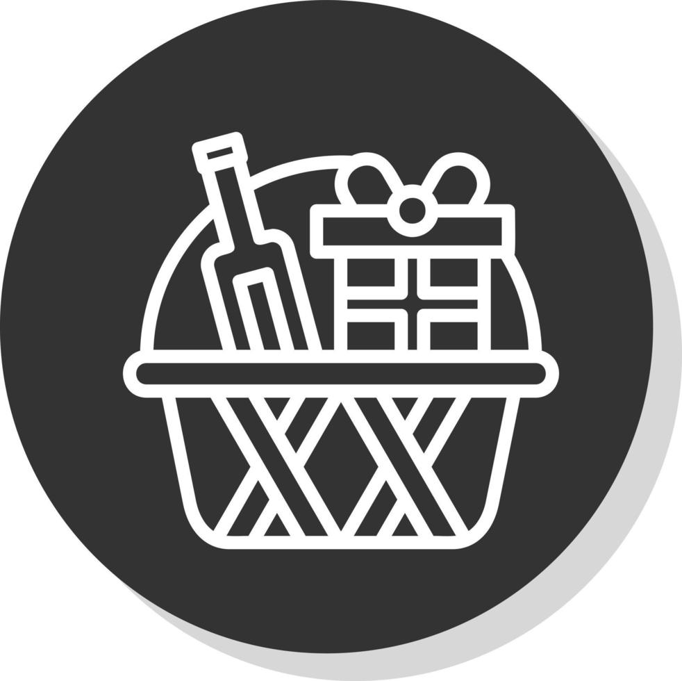 Geschenkpaket-Vektor-Icon-Design vektor