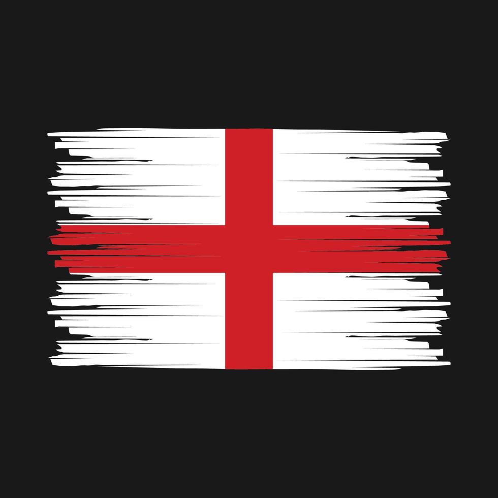 England-Flagge-Pinsel vektor