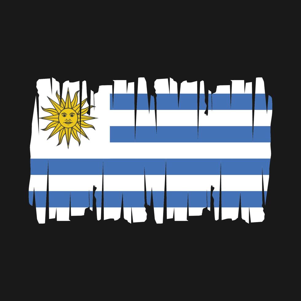 uruguay flagga vektor illustration