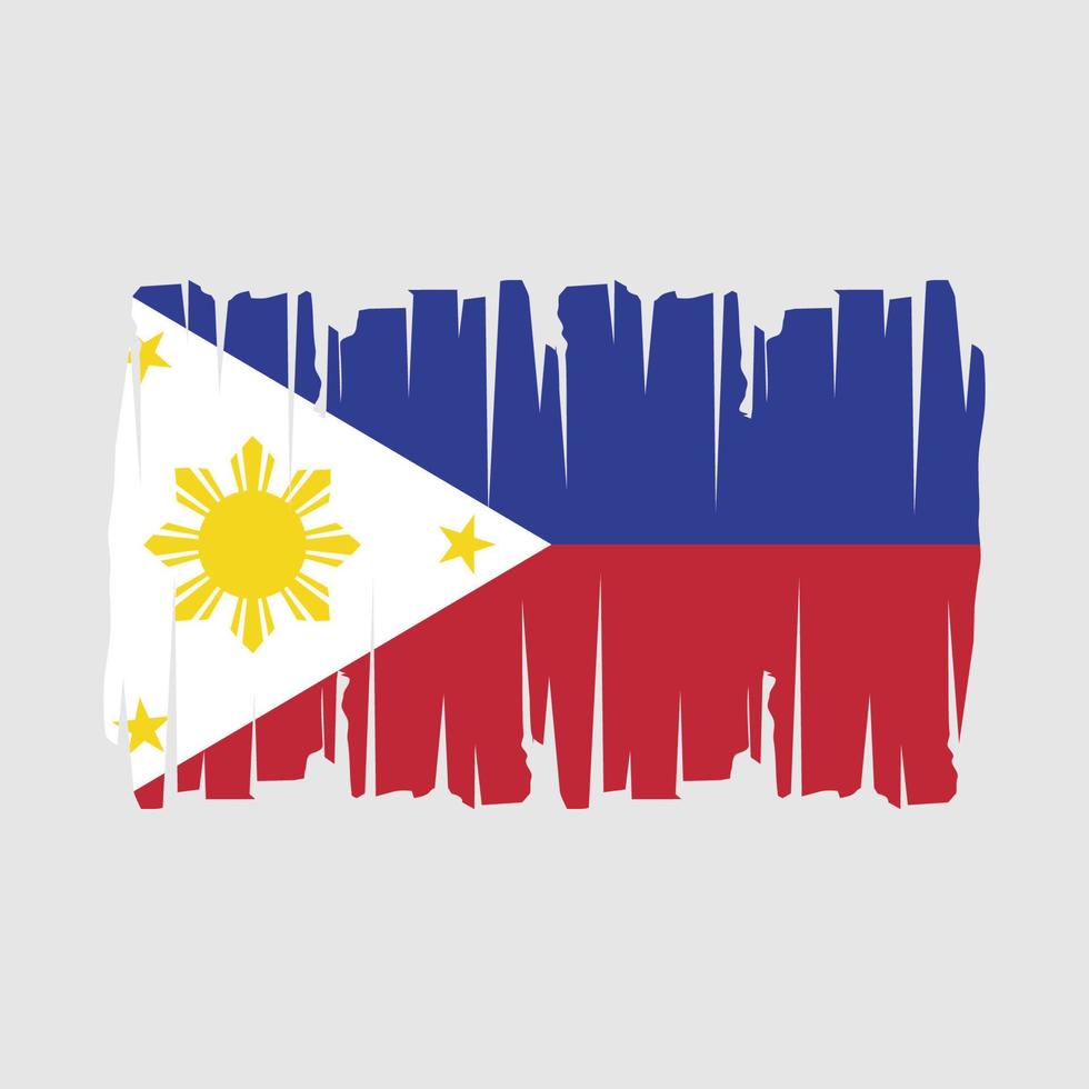 filippinerna flagga vektor illustration