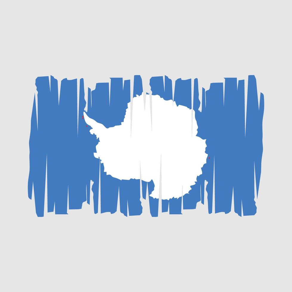 Antarktis flagga vektor illustration