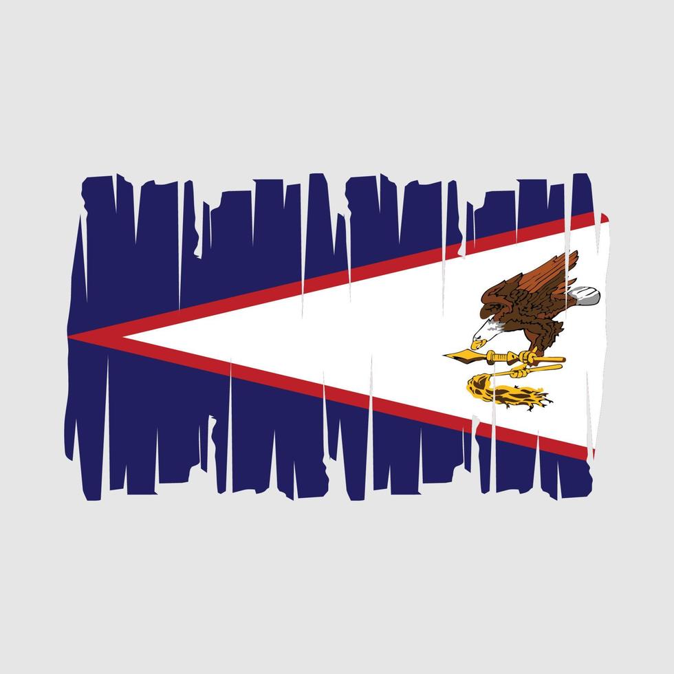 amerikanisch Samoa Flagge Vektor Illustration