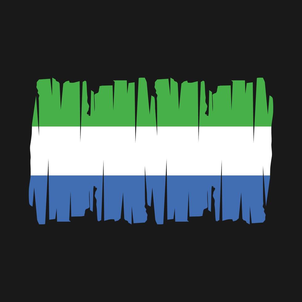 Sierra leone Flagge Vektor Illustration