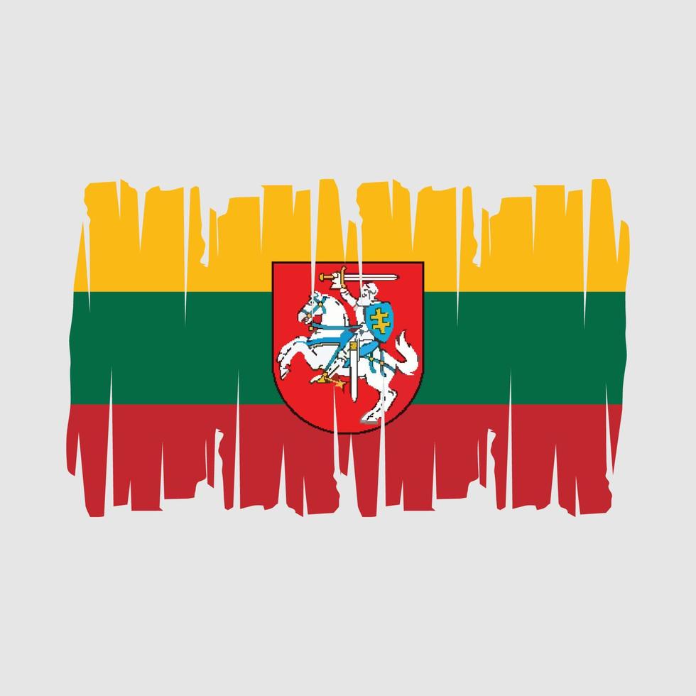 litauen flagga vektor illustration
