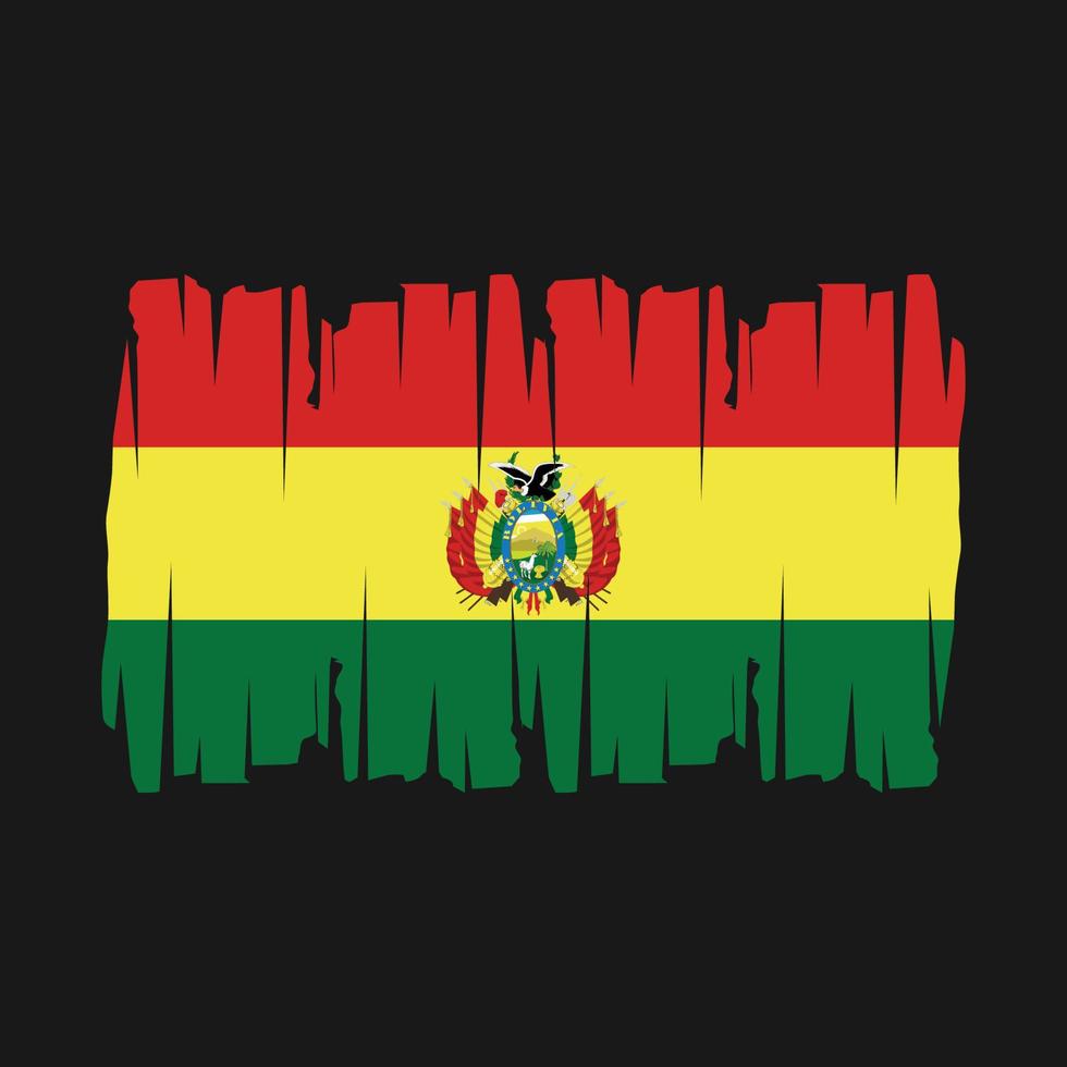 bolivia flagga vektor illustration