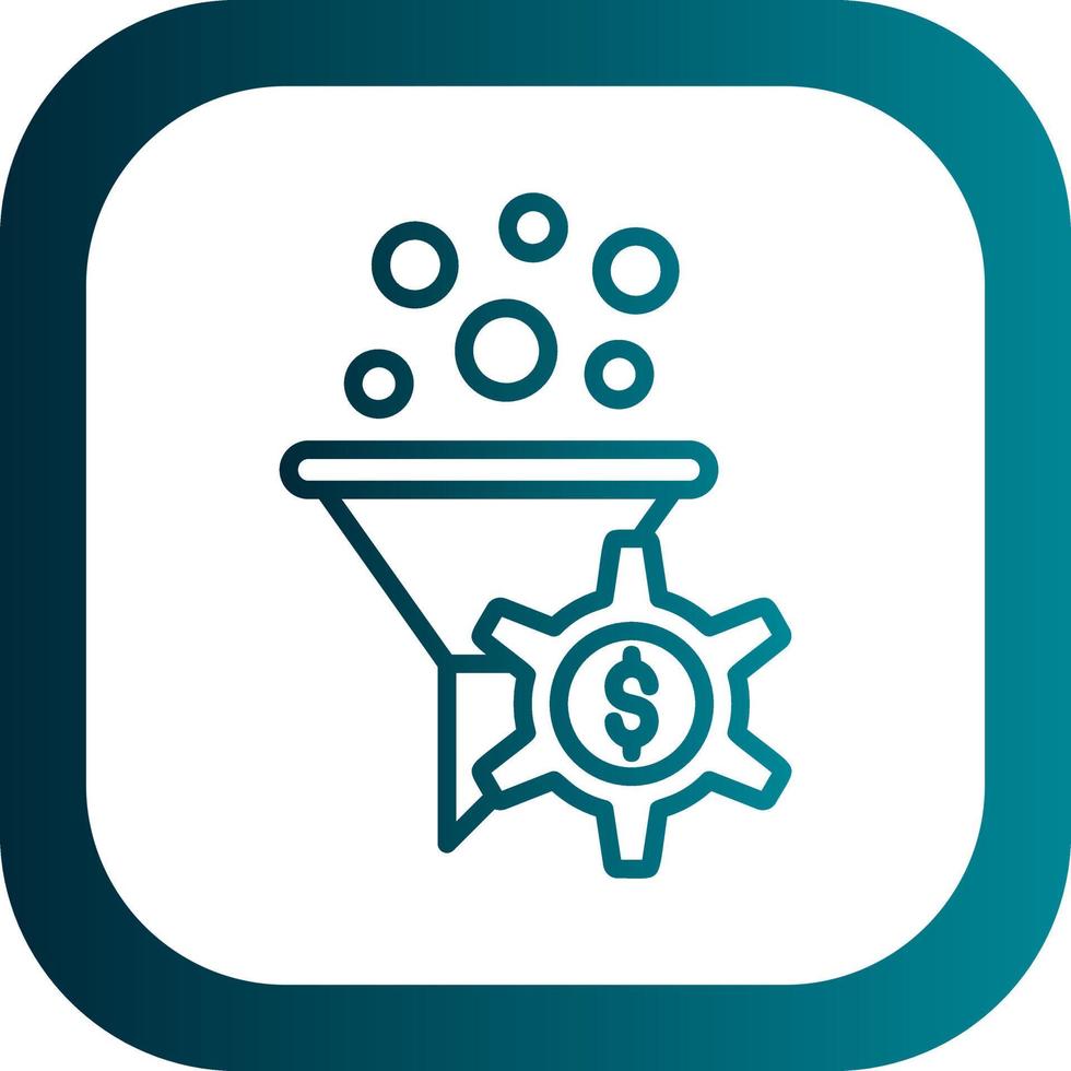 Konversionsraten-Optimierungsvektor-Icon-Design vektor