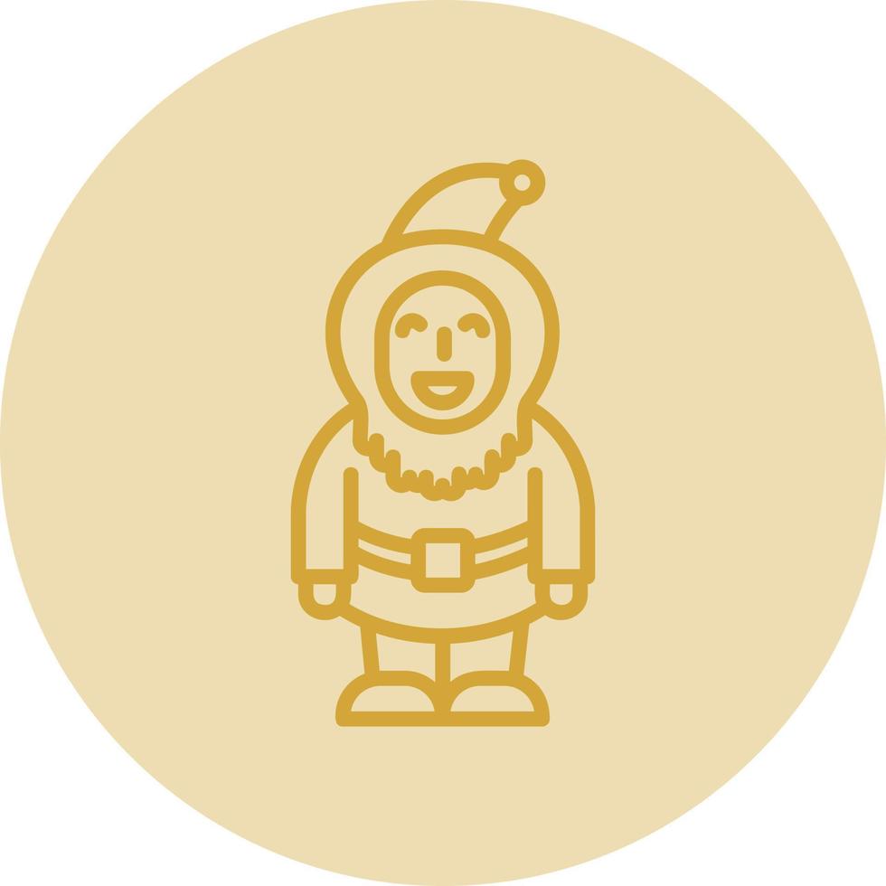 gnome vektor ikon design