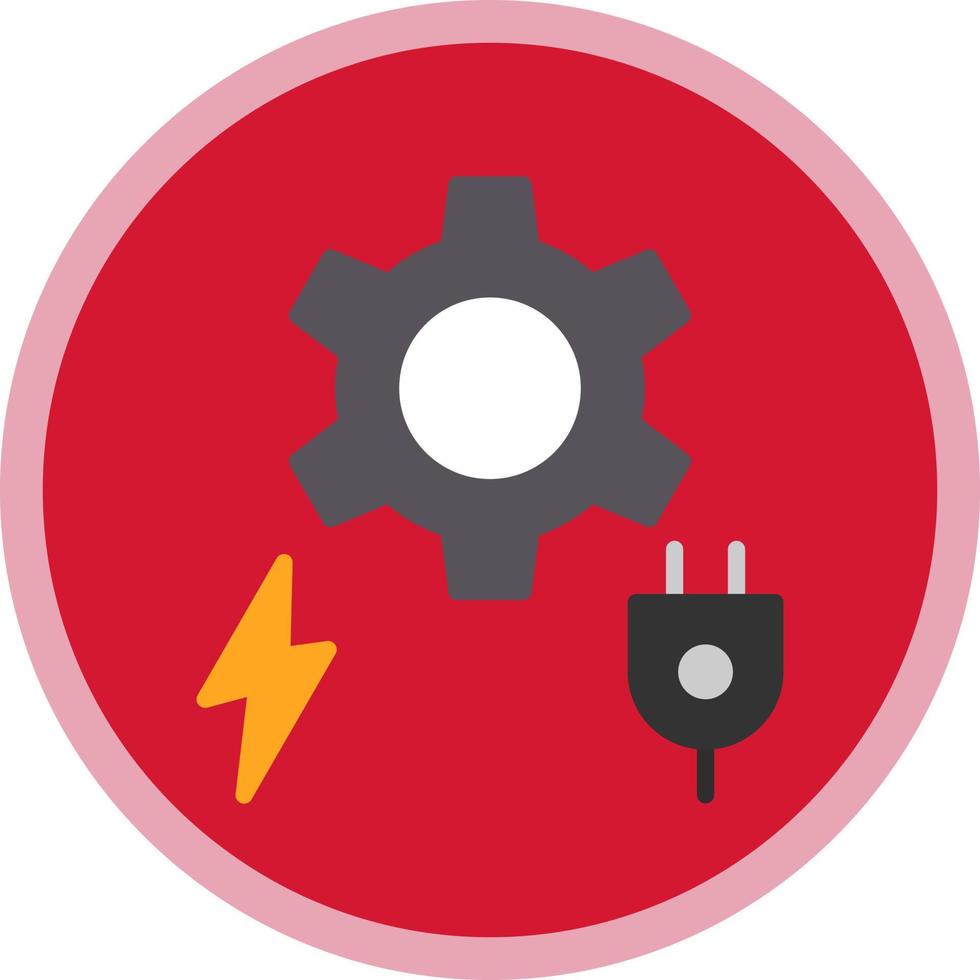 Power- und Energie-Vektor-Icon-Design vektor