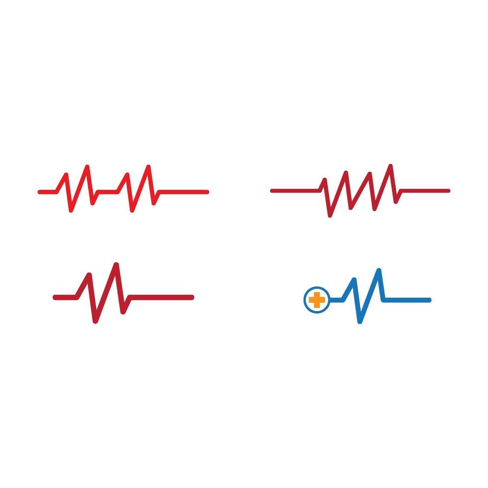 Puls-Logo-Bilder eingestellt vektor