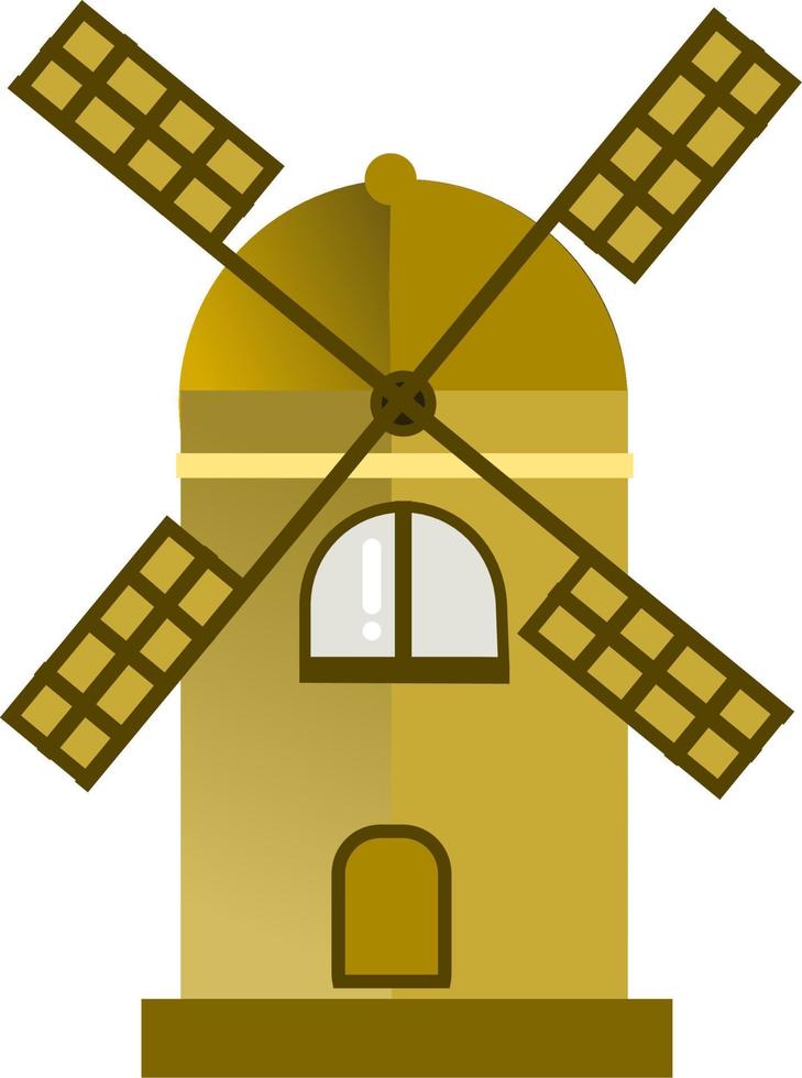 Windmühle, Turm, Gebäude, Niederländisch Mühle, Gebäude, hoch Gebäude vektor