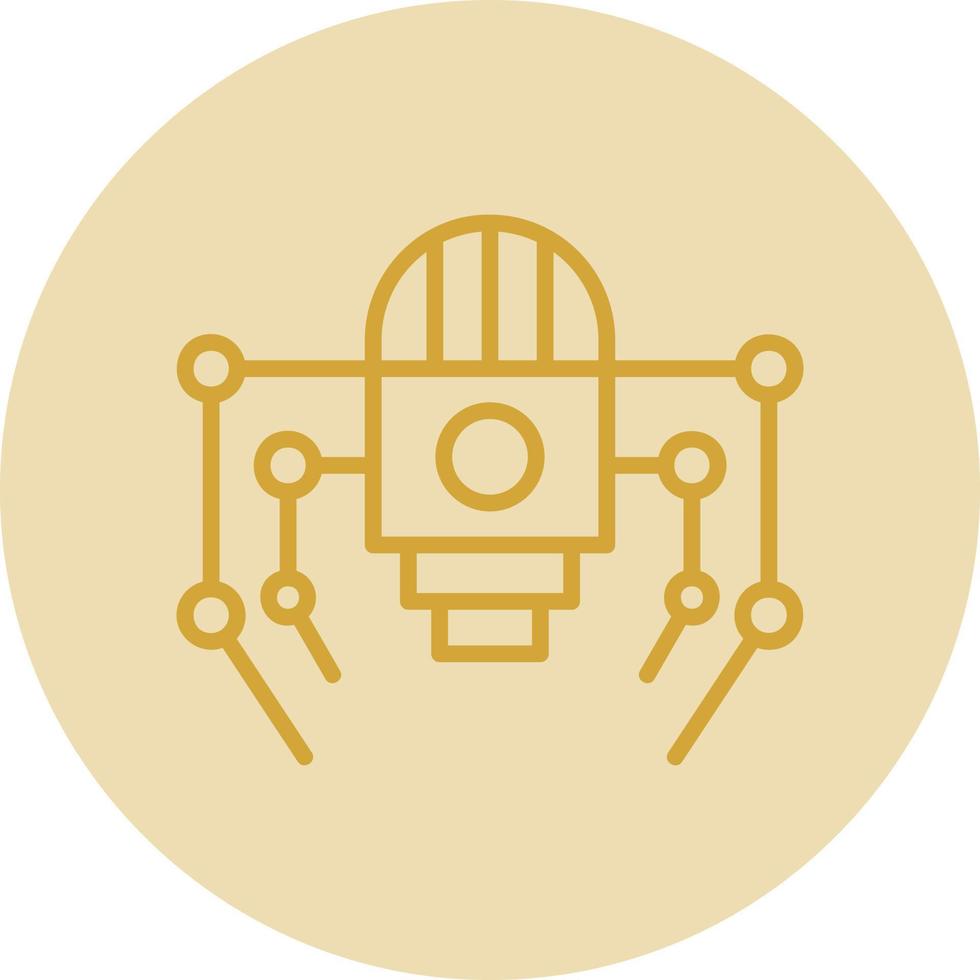 Nano-Roboter-Vektor-Icon-Design vektor