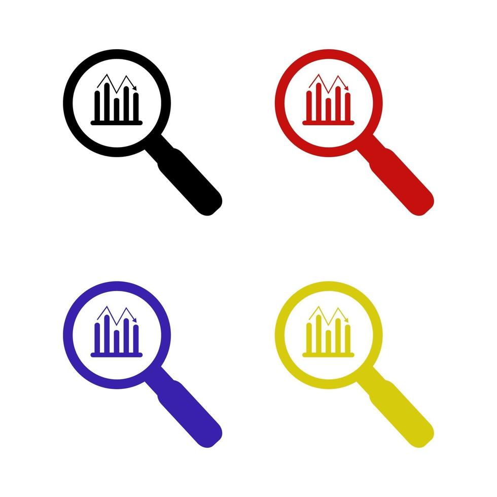 Analytik auf weißem Hintergrund vektor