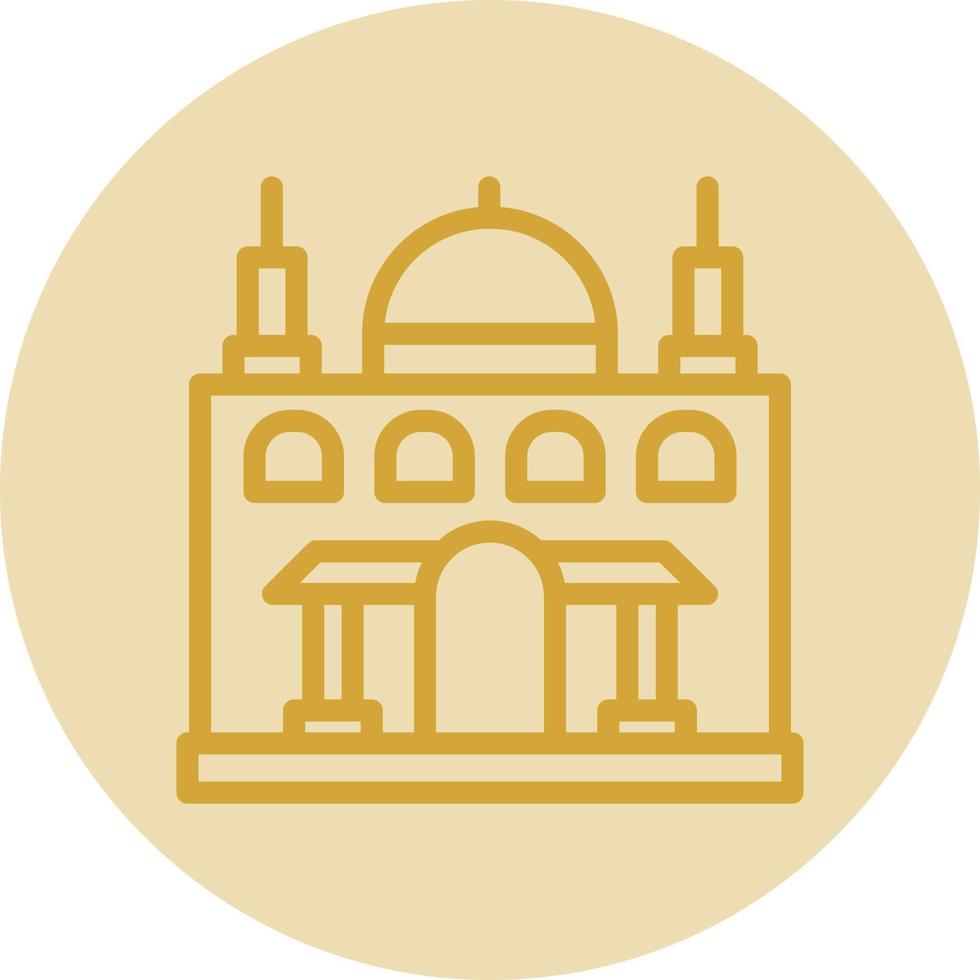 Moschee-Vektor-Icon-Design vektor