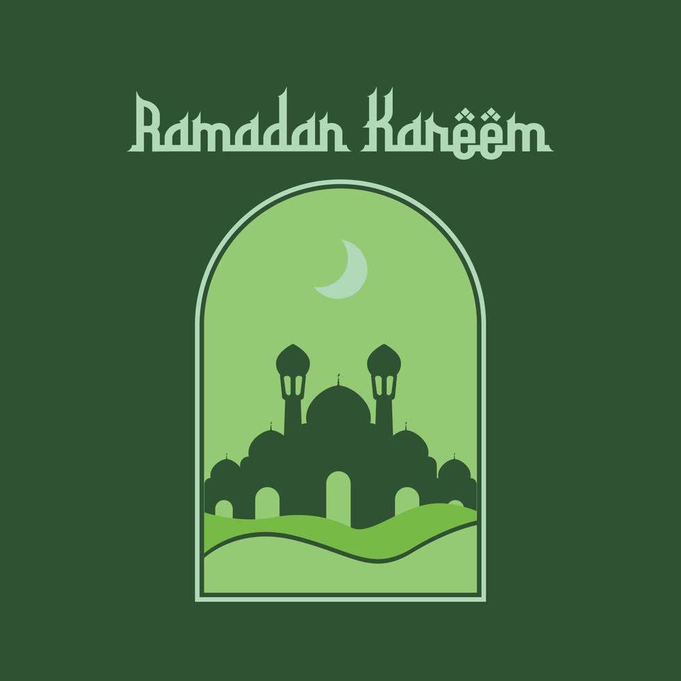 Ramadan Kareem. islamische Grußkartenvorlage mit Ramadan für Tapetendesign. Plakat, Medienbanner. eine Reihe von Vektorgrafiken. vektor