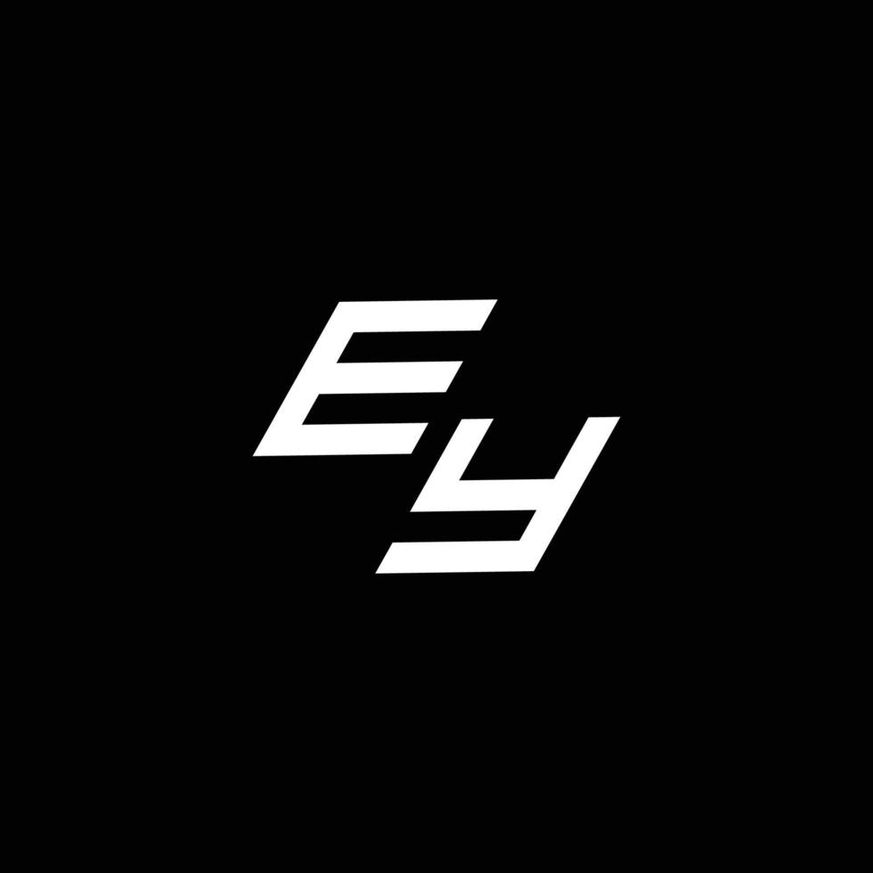ey Logo Monogramm mit oben zu Nieder Stil modern Design Vorlage vektor