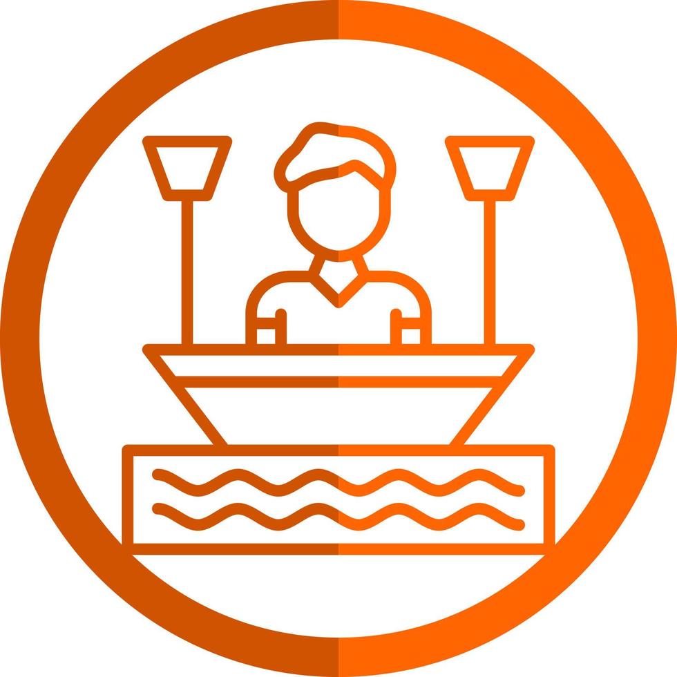 Bootfahren Vektor-Icon-Design vektor