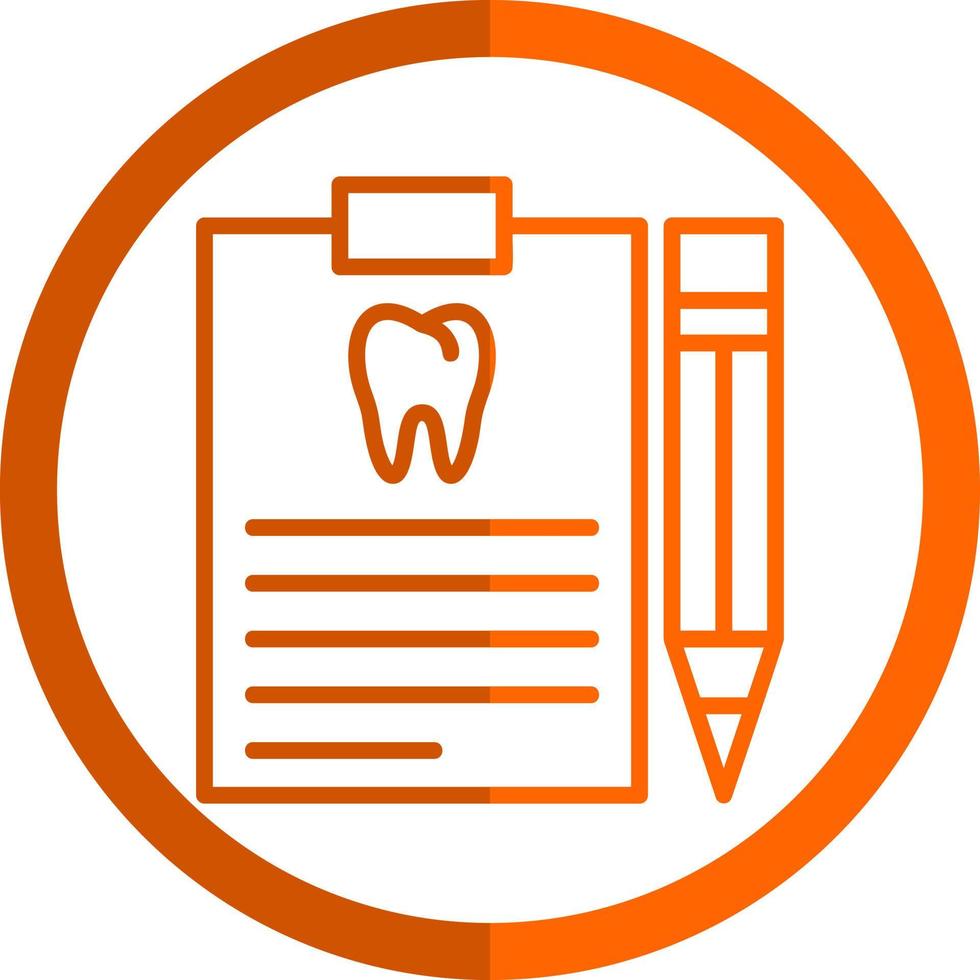 dental Rapportera vektor ikon design