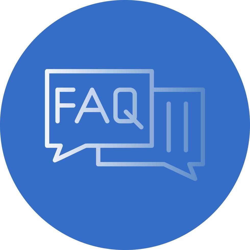 FAQ-Vektor-Icon-Design vektor