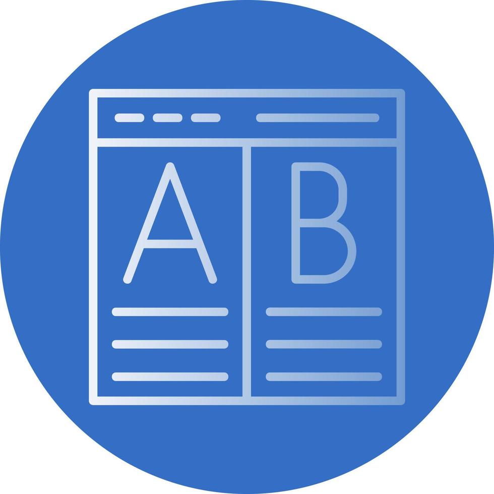 ab testning vektor ikon design