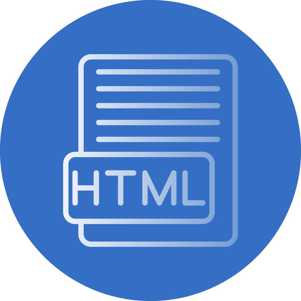 HTML-Vektor-Icon-Design vektor