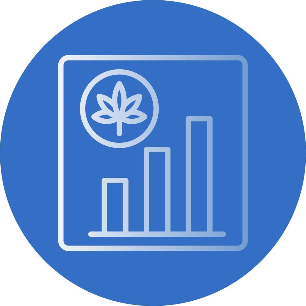 Marihuana-Aktien-Vektor-Icon-Design vektor