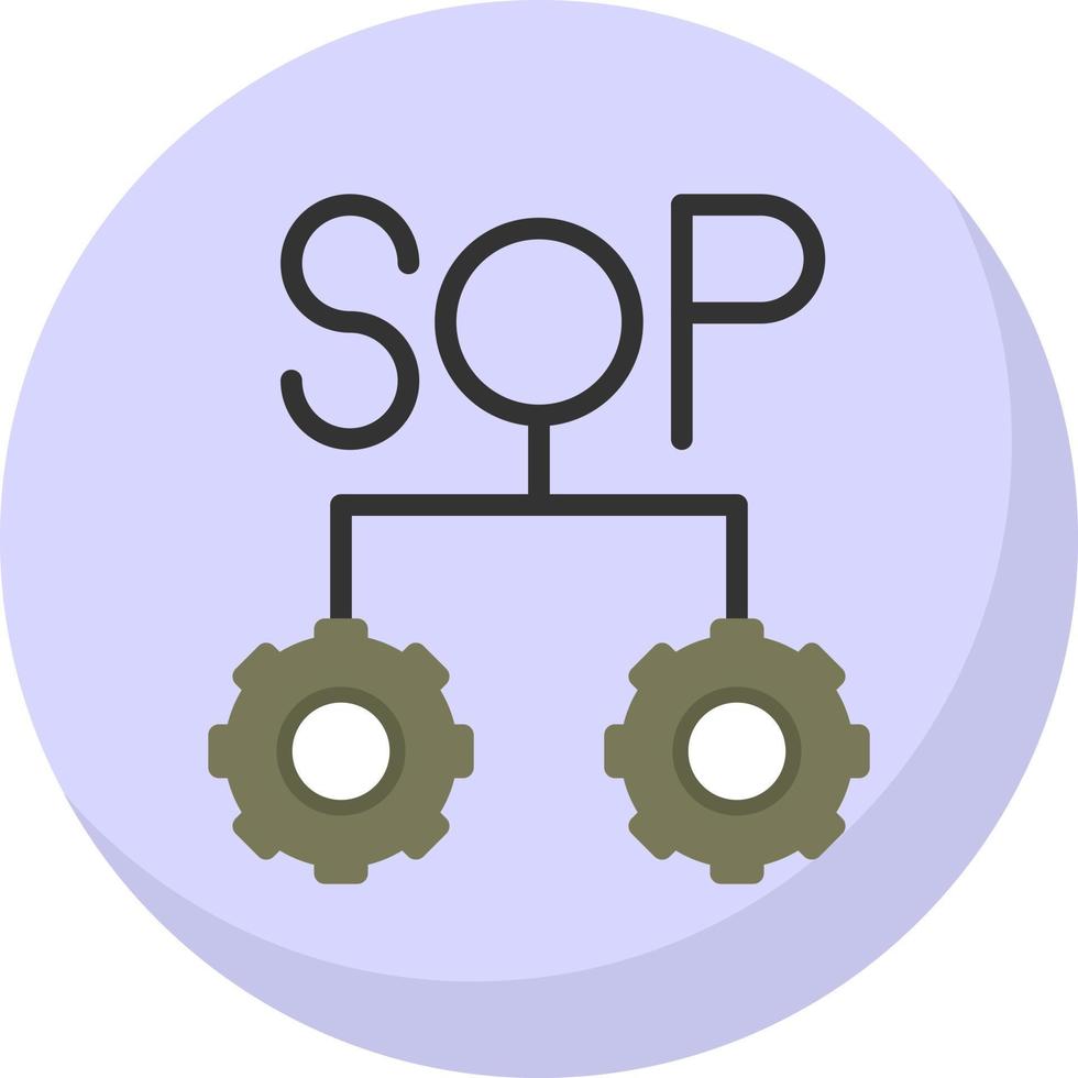 sop-Vektor-Icon-Design vektor