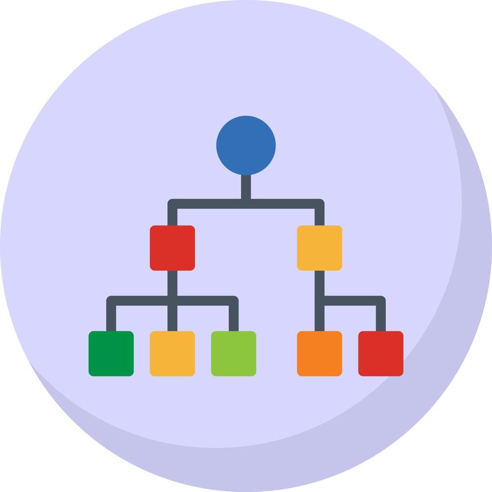 organisation Diagram vektor ikon design