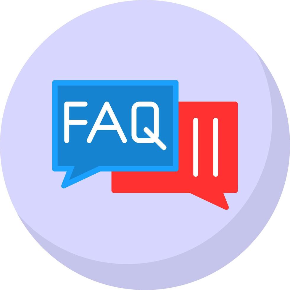 FAQ-Vektor-Icon-Design vektor