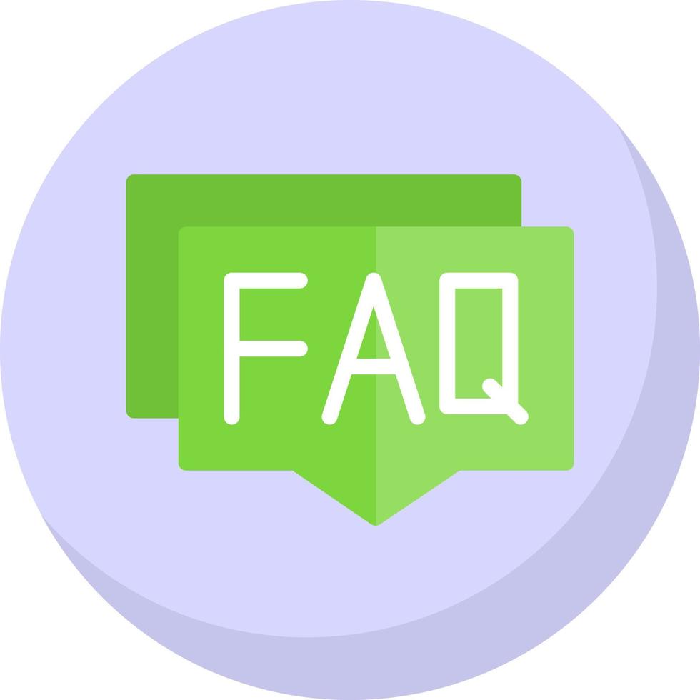 FAQ-Vektor-Icon-Design vektor