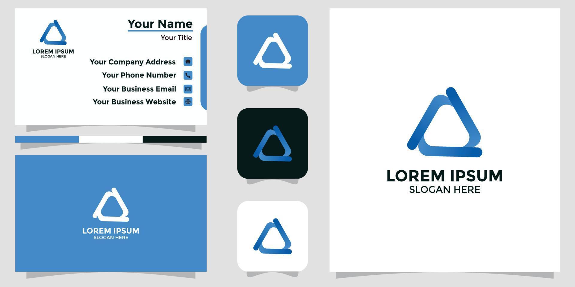 Gemeinschaft Design Logo und branding Karte vektor