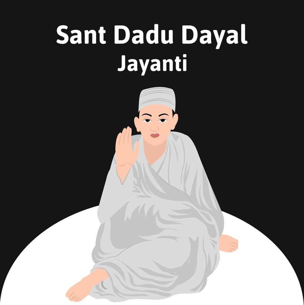 sant dadu dagligt jayanti vektor illustration