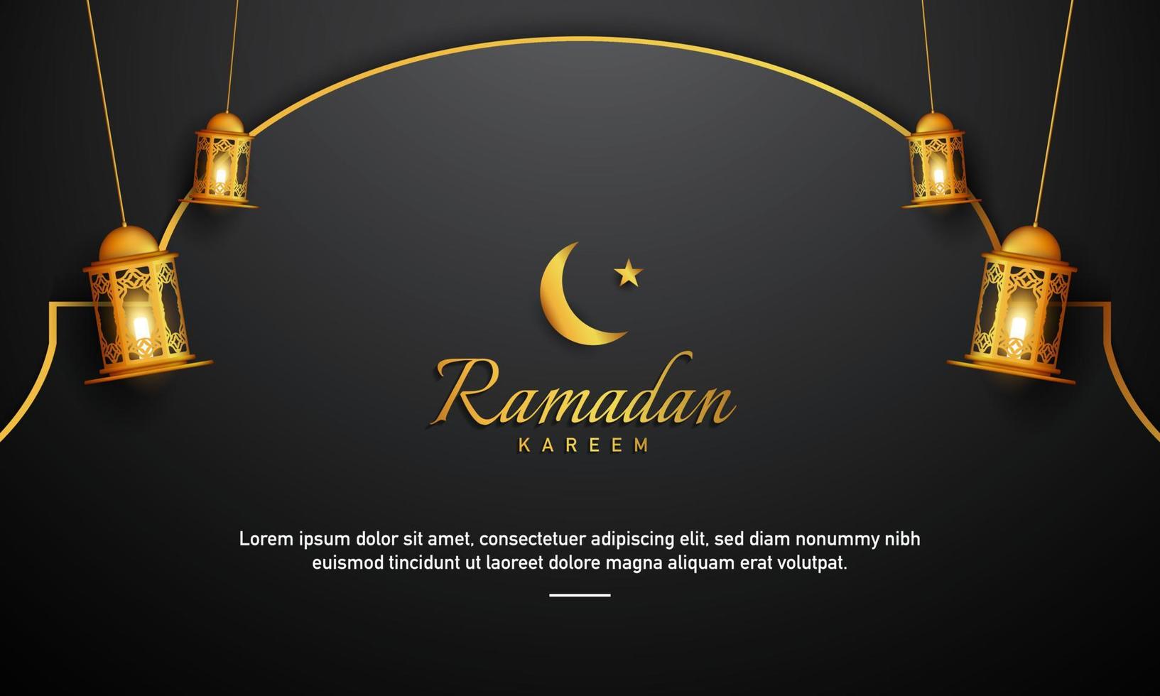 ramadan kareem bakgrundsdesign. vektor