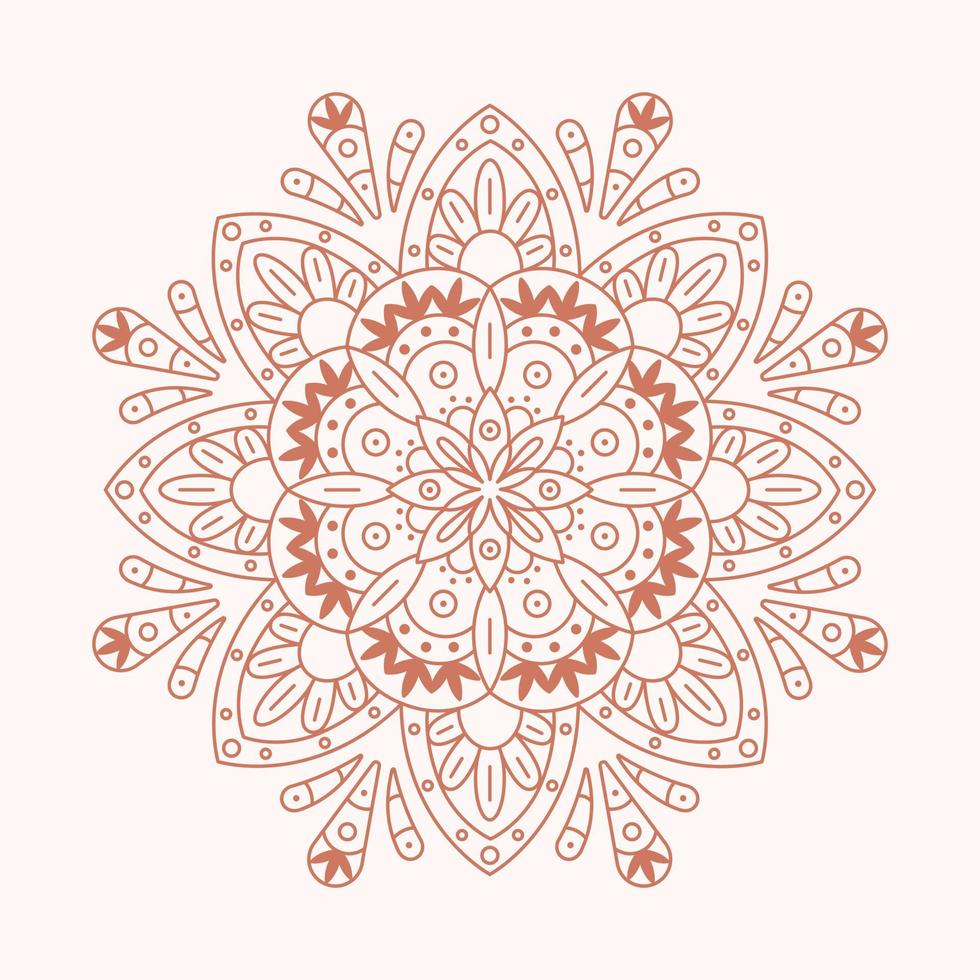 kreisförmig Muster im ethnisch orientalisch Stil. Färbung Buch Buchseite. vektor