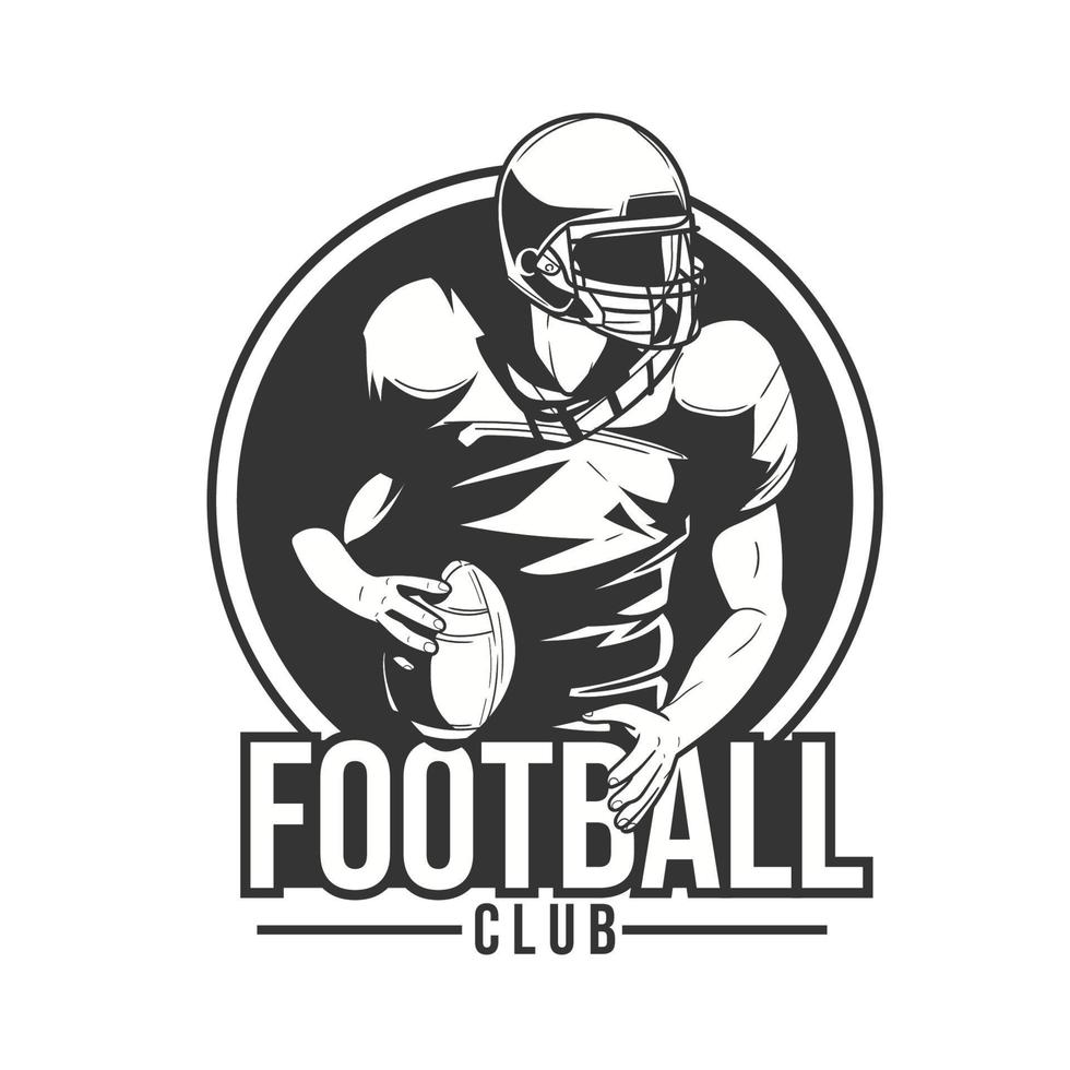amerikanisch Fußball modern Logo Vektor