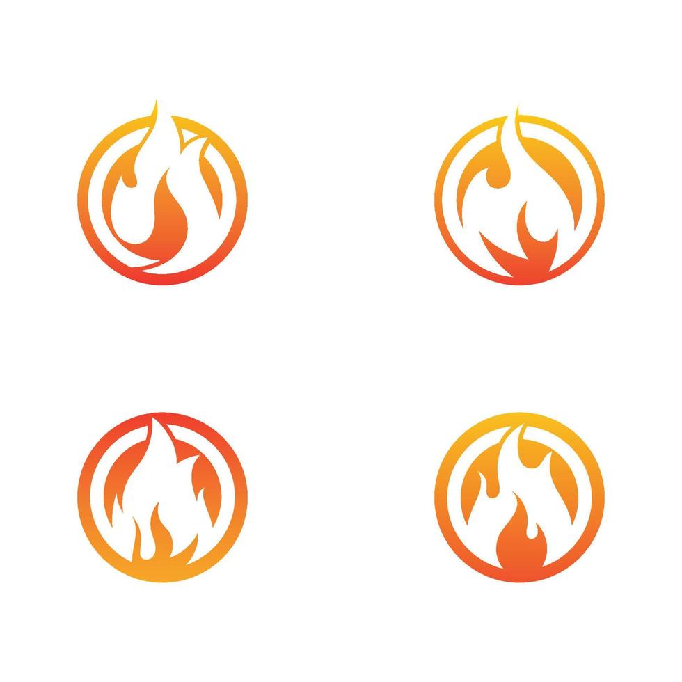 Feuerflamme Vektor-Illustration Design vektor