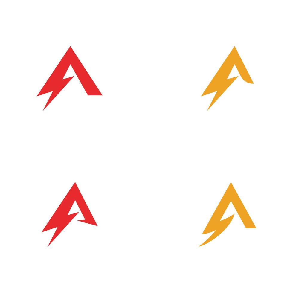 ein Buchstaben-Blitz-Logo vektor